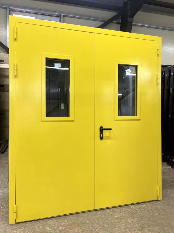 Дверь ДПМ(О)-02 желтого цвета Дверь ДПМ(О)-02 желтого цвета