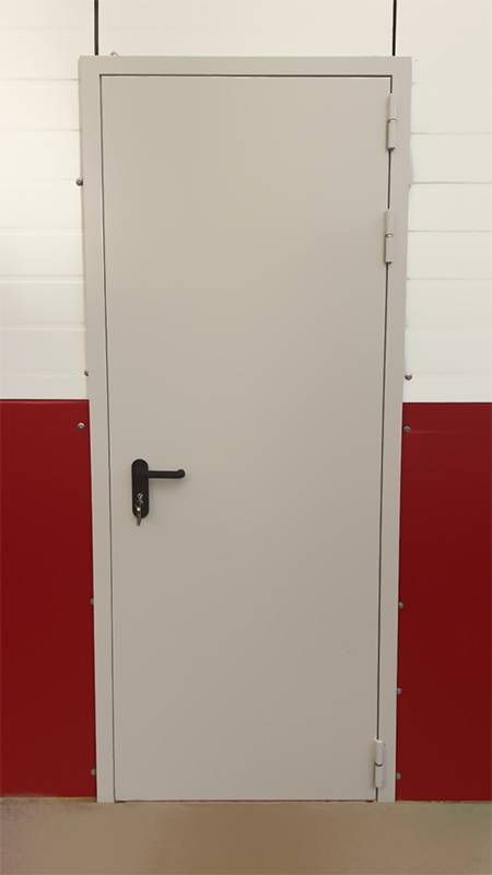 Глухая однопольная дверь (р-н Митино, ул. Барышиха, д.49) Глухая однопольная дверь (р-н Митино, ул. Барышиха, д.49)